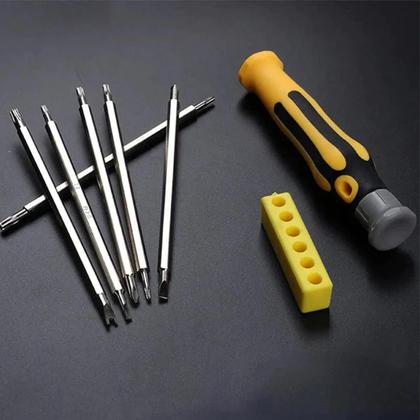 Imagem de Conjunto Chave de Fenda 6 Bits Duplos Manutenção e Reparos
