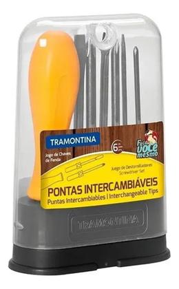 Imagem de Conjunto Chaves Pontas Intercambiáveis 6pçs fenda/ philips