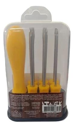Imagem de Conjunto Chaves Pontas Intercambiáveis 6pçs fenda/ philips