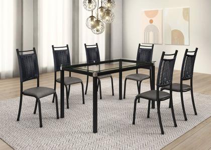 Imagem de Conjunto Chicago 06 Cadeiras com Base Tocantins BM Tubulares