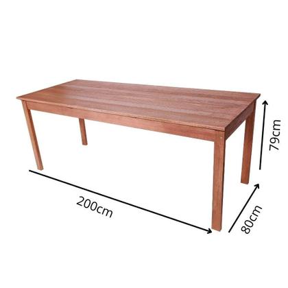 Imagem de Conjunto Churrasco Mesa e bancos 2 metros em Madeira Maciça