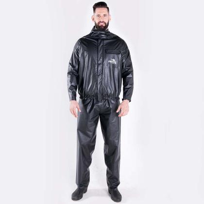 Imagem de Conjunto Chuva Piraval Plus PVC Preta Masculina
