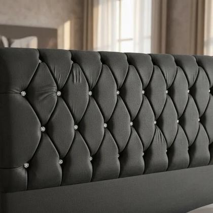 Imagem de Conjunto Ciclo do Sono King 2,03x1,98x32cm. Colchão massageador magnético com base box e Cabeceira Roma Luxo