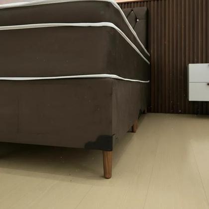 Imagem de Conjunto Ciclo do Sono King 2,03x1,98x32cm. Colchão massageador magnético com base box e Cabeceira Roma Luxo