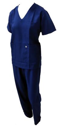 Imagem de Conjunto Cirúrgico Azul Royal Gabardini 100% Poliester Ref:624-11