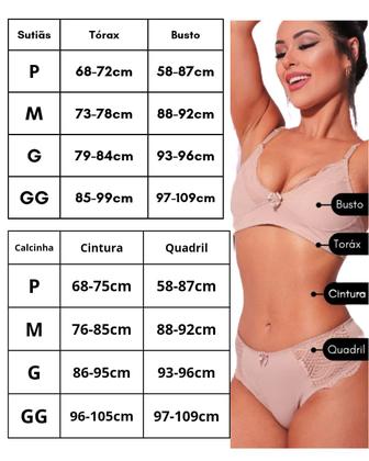 Imagem de Conjunto Clássico de Renda com Bojo Aro Nosso Queridinho