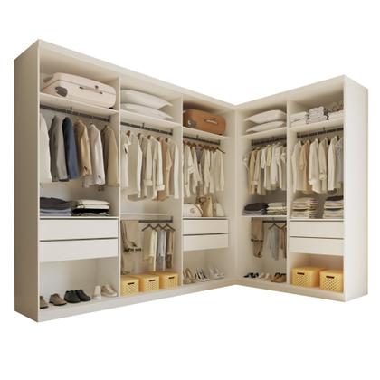 Imagem de Conjunto Closet Casal sem Portas 2 Módulos 6 Gavetas França