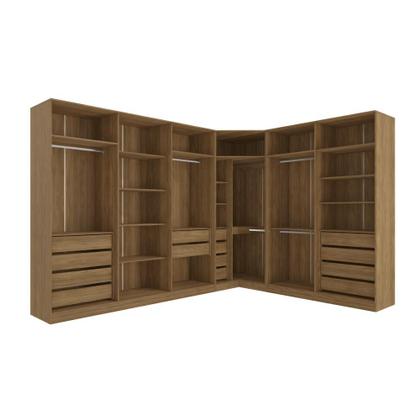 Imagem de Conjunto Closet Kappesberg Adapt Nogueira 5 Peças 342cm x 263cm