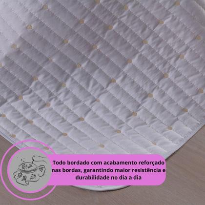 Imagem de Conjunto Cobre Leito Casal 7 Peças Urbany Bordado Premium