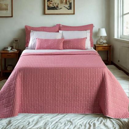 Imagem de Conjunto Cobre Leito Casal 7 Peças Urbany Bordado Premium