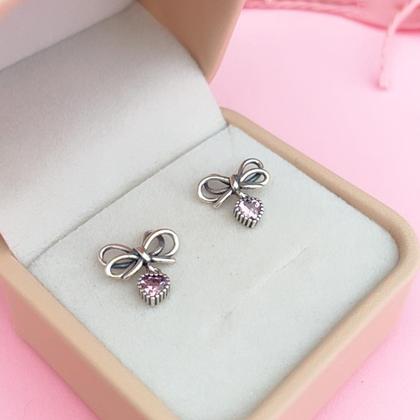 Imagem de Conjunto Colar Brinco e Anel Laço com Zircônia Prata 925