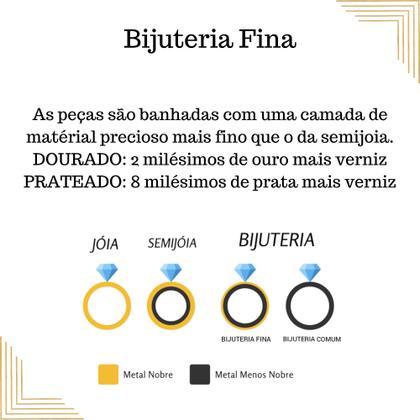 Imagem de Conjunto Colar Brinco Feminino Trevo Banho Ouro 18k  Prata 925 Bijuterias Finas