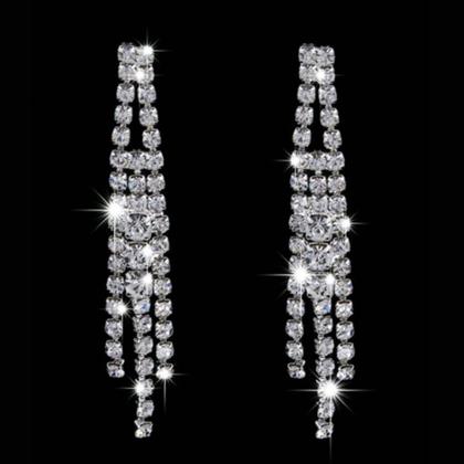 Imagem de Conjunto Colar e Brinco de Brilhante Luxo Festas Casamentos e Debutantes