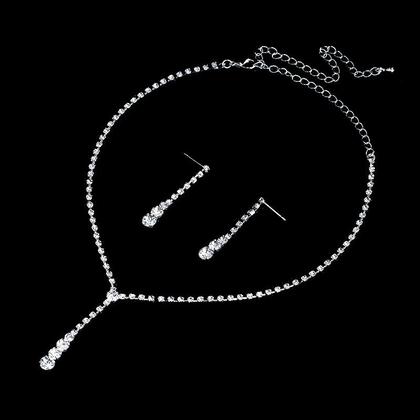 Imagem de Conjunto Colar E Brinco Noiva Madrinha Festa Casamento Luxo