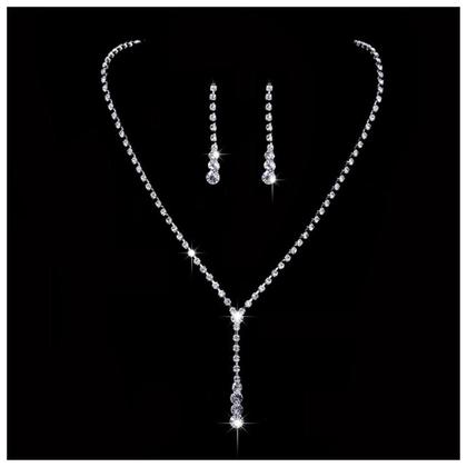 Imagem de Conjunto Colar E Brinco Noiva Madrinha Festa Casamento Luxo