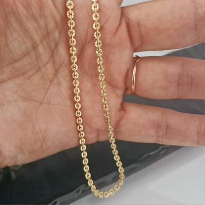 Imagem de Conjunto Colar e Pulseira Semijoia Banhado a Ouro 18k