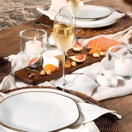 Imagem de Conjunto Com 06 Pratos Rasos Oxford Ryo Maresia De 27,5 Cm