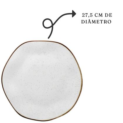 Imagem de Conjunto Com 06 Pratos Rasos Oxford Ryo Maresia De 27,5 Cm