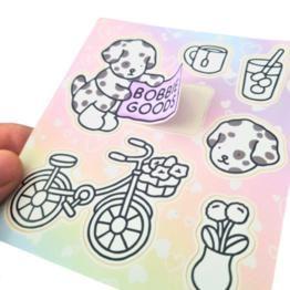 Imagem de Conjunto com 12 Cartelas de Adesivos Bobbie Goods para Col