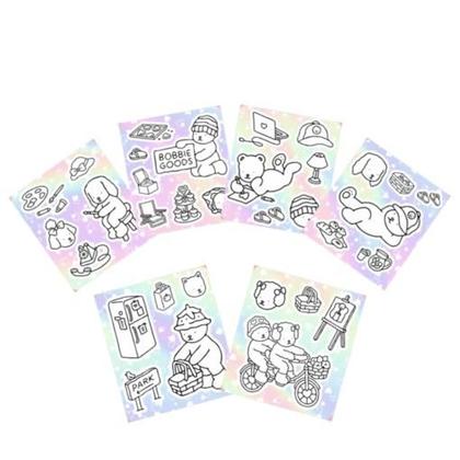 Imagem de Conjunto com 12 Cartelas de Adesivos Bobbie Goods para Col