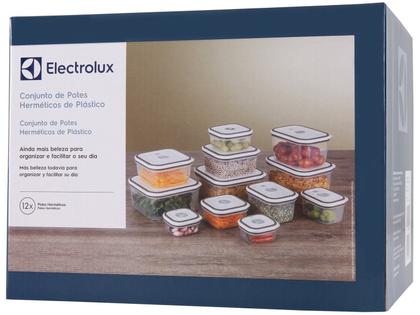 Imagem de Conjunto Com 12 Potes Herméticos De Plástico Electrolux