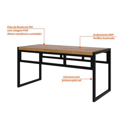 Conjunto com 2 Bancos de Jantar Wooden Mel e Preto - Mobly Imagem de Conjunto com 2 Bancos de Jantar Wooden Mel e Preto