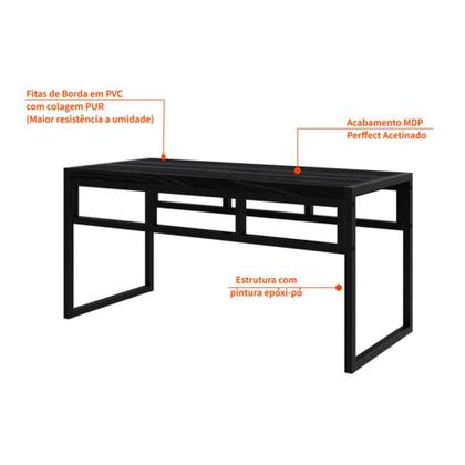 Conjunto com 2 Bancos de Jantar Wooden Ônix e Preto - Mobly Imagem de Conjunto com 2 Bancos de Jantar Wooden Ônix e Preto