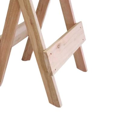 Imagem de Conjunto com 2 Banquetas alta Dobráveis para bar e balcão em madeira Ismalu