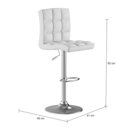 Conjunto com 2 Banquetas Giratórias Finley Branco - Mobly Imagem de Conjunto com 2 Banquetas Giratórias Finley Branco