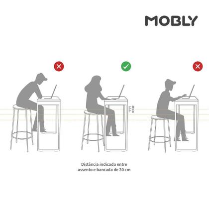 Imagem de Conjunto com 2 Banquetas Giratórias Harbor Marrom