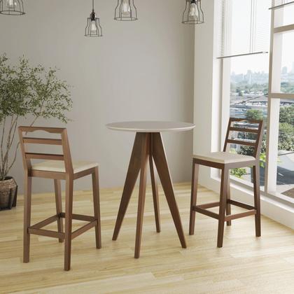 Imagem de Conjunto com 2 Banquetas Madeira Maciça Denver