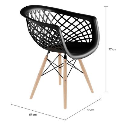 Imagem de Conjunto com 2 Cadeiras Apuí Preto