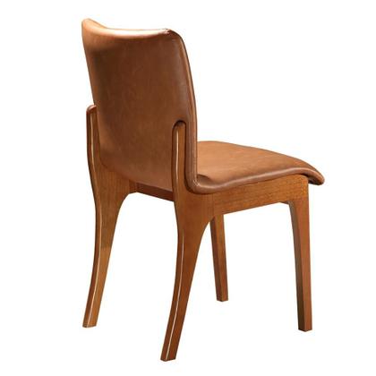 Imagem de Conjunto com 2 Cadeiras de Jantar Bella Gold Imbuia e Caramelo