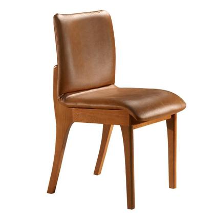 Imagem de Conjunto com 2 Cadeiras de Jantar Bella Gold Imbuia e Caramelo