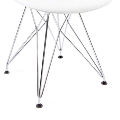 Conjunto com 2 Cadeiras Eames Cromado e Branco - Emporio Tiffany Imagem de Conjunto com 2 Cadeiras Eames Cromado e Branco