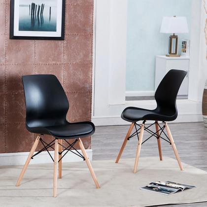 Imagem de Conjunto com 2 Cadeiras Eames Eiffel Rubi Preto