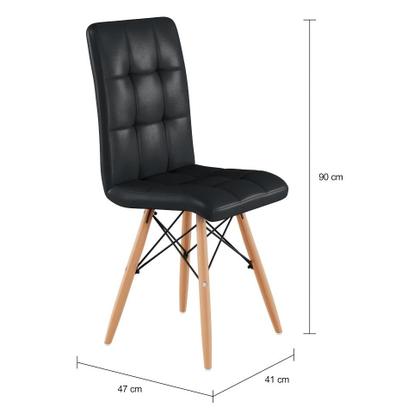 Imagem de Conjunto com 2 Cadeiras Finley Eiffel Preto