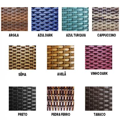 Imagem de Conjunto com 2 Cadeiras Floripa e Mesa Ascoli Trama Original