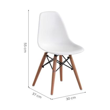Imagem de Conjunto com 2 Cadeiras Infantis Eames Branco