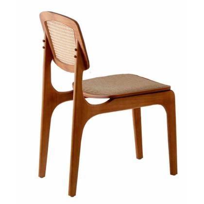 Imagem de Conjunto com 2 cadeiras Malta Premium em Madeira Maciça para Sala de Jantar Moderna Mobília
