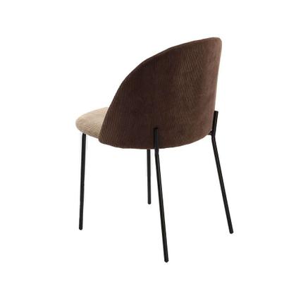 Conjunto com 2 Cadeiras Margaret Bege e Café - Keva Imagem de Conjunto com 2 Cadeiras Margaret Bege e Café
