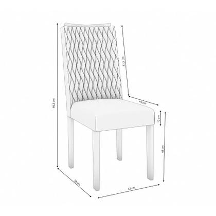 Imagem de Conjunto com 2 Cadeiras Milo Veludo Chumbo e Freijó