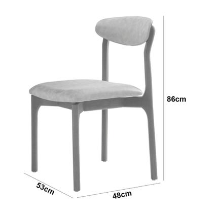 Imagem de Conjunto com 2 cadeiras Noronha em Madeira Maciça para Sala de Jantar Moderna Mobília