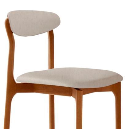 Imagem de Conjunto com 2 cadeiras Noronha em Madeira Maciça para Sala de Jantar Moderna Mobília