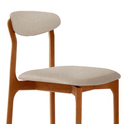 Imagem de Conjunto com 2 cadeiras Noronha em Madeira Maciça para Sala de Jantar Moderna Mobília