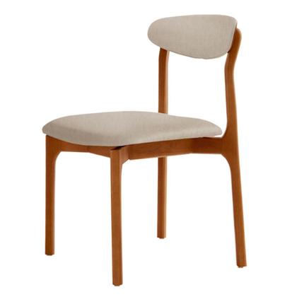 Imagem de Conjunto com 2 cadeiras Noronha em Madeira Maciça para Sala de Jantar Moderna Mobília