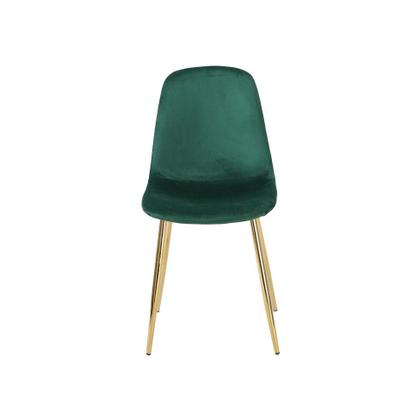 Imagem de Conjunto com 2 Cadeiras Sindy Verde Pernas Cromadas