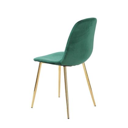 Imagem de Conjunto com 2 Cadeiras Sindy Verde Pernas Cromadas