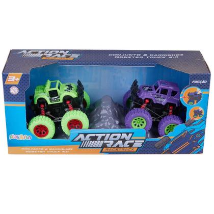 Imagem de Conjunto com 2 Carros Monster Truck 2.0 com Fricção Play&Fun