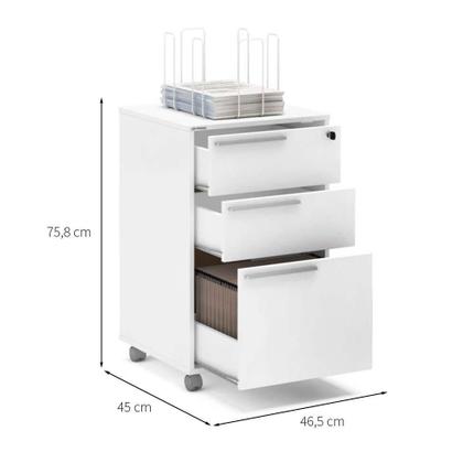 Conjunto com 2 Gaveteiros Maia II 6 GV Branco - Mobly Imagem de Conjunto com 2 Gaveteiros Maia II 6 GV Branco
